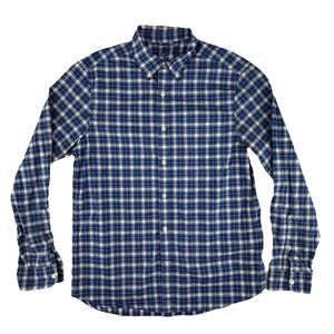 Vineyard Vines On The Go Performance OTG Button Up Shirt Mens‎ Medium Blue